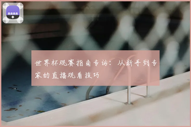 世界杯观赛指南专访：从新手到专家的直播观看技巧